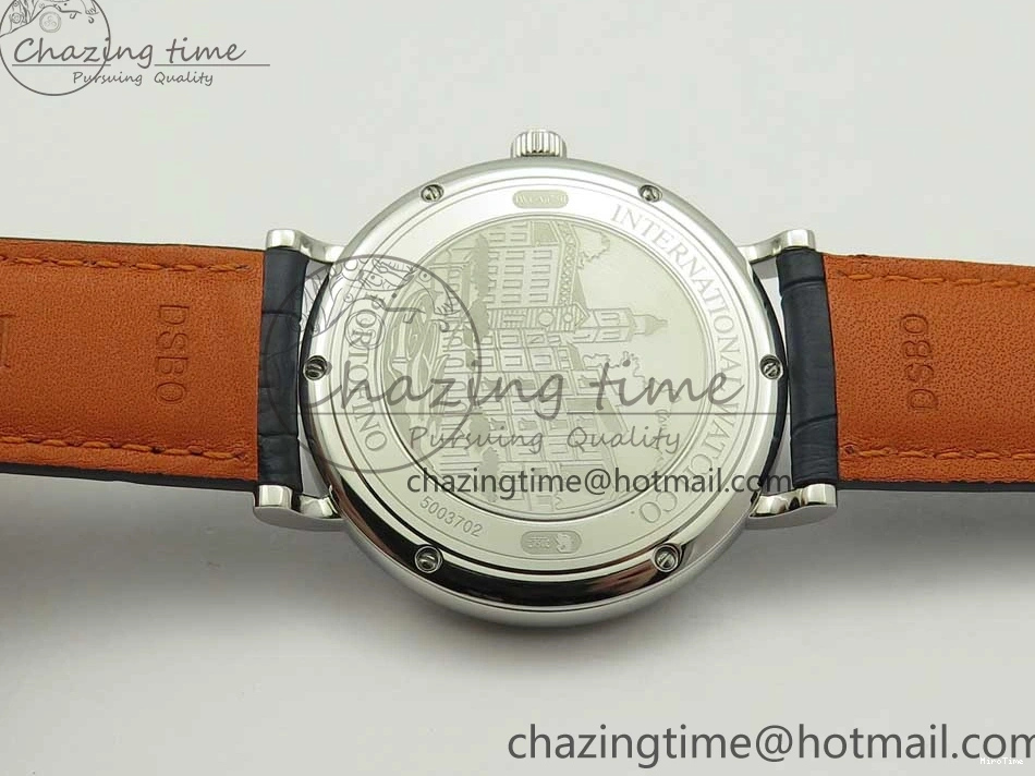 MIROTIME 0419 Portofino Automatic SS FKF 1:1 Best Edition Blue Dial on Blue Leather Strap A Cozy 7133